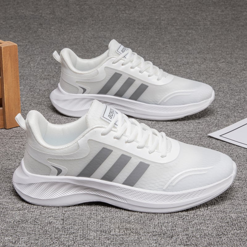 Uniszex légáteresztő hálós sportcipő előre fűzőzár, könnyű EVA talpbetét, alacsony profilú, csúszásmentes talp