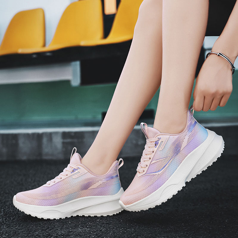 Uniszex lélegző hálós cipő - könnyű mindennapi futócipő, EVA talpbetét, gumi talp, kerek orr, lapos sarok