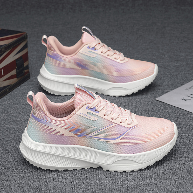 Uniszex lélegző hálós cipő - könnyű mindennapi futócipő, EVA talpbetét, gumi talp, kerek orr, lapos sarok