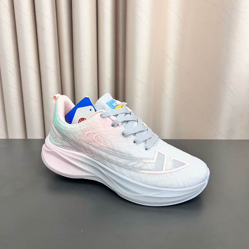 Női futócipők hálóval felsőrésszel, ultrakönnyű csillapítás, légáteresztő EVA talp, fűzővel zárható, alacsony profil, mindennapi használatra