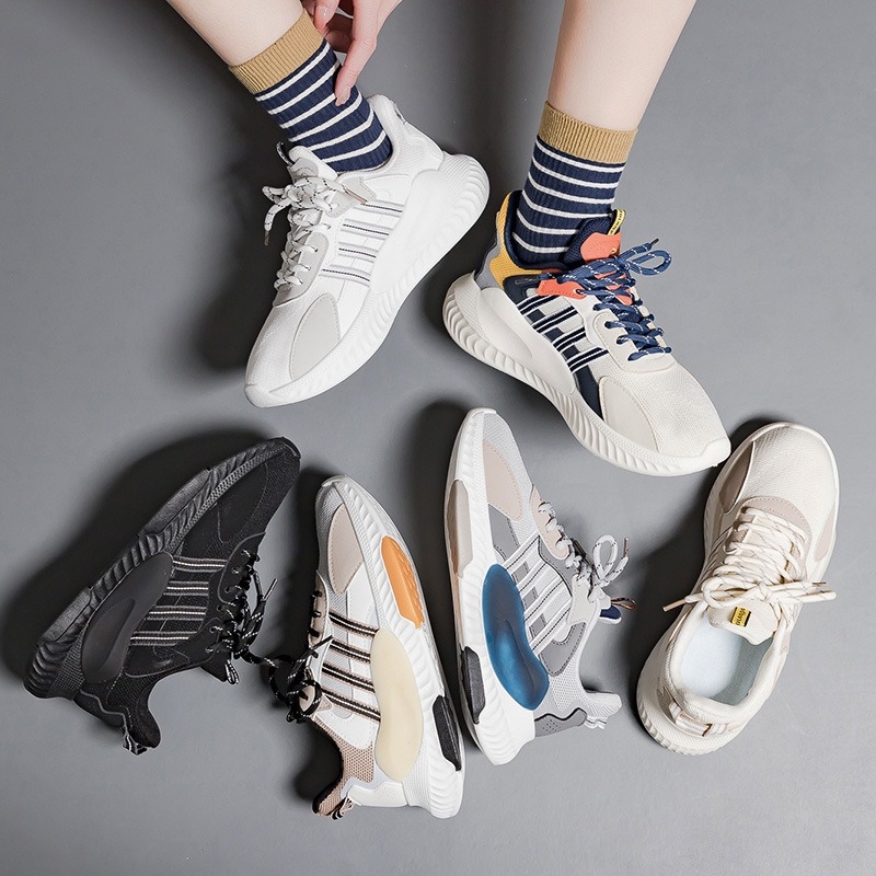 Unisex Flyknit tenisice s mekim potplatom, protivklizne, lagane casual tenisice za trčanje, prozračni mrežasti gornji dio