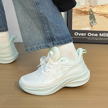 женски маратонки за бягане с мрежеста горна част, EVA стелка, PVC подметка, нисък връх, връзки