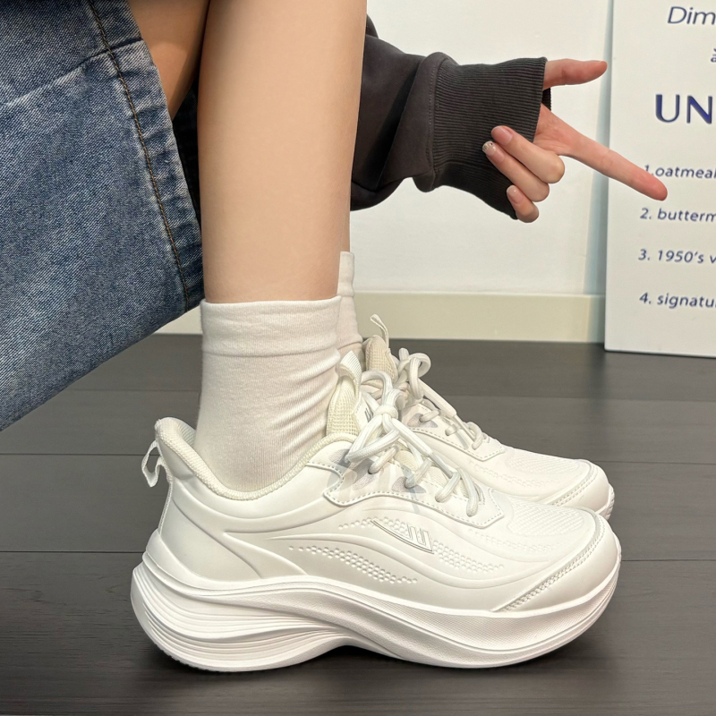 женски маратонки за бягане с мрежеста горна част, EVA стелка, PVC подметка, нисък връх, връзки