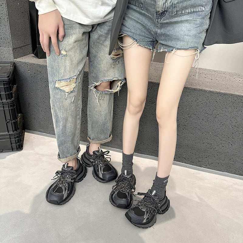 Tenisice s debelim potplatom za par – unisex platforme, korejskog stila, 2026