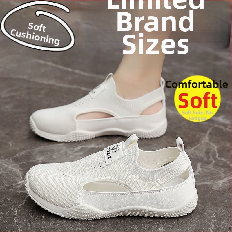 Маратонки за бягане с Flyknit горна част, нисък връх, закръглен нос, нисък ток 1-3 см, инжекционно формована подметка