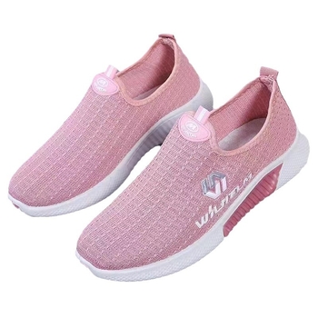 Женски Slip-On обувки с плетена горна част от памук – кръгла пръст, нисък ток 1–3 cm, подметка Injection, за пролет-есен, ежедневни спортни обувки