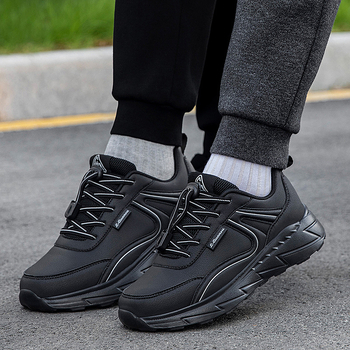 Удобни водоустойчиви обувки за ходене за възрастни, дишаща мрежеста облицовка, подметка MD, антихлъзгащи, еластична лента за обувки