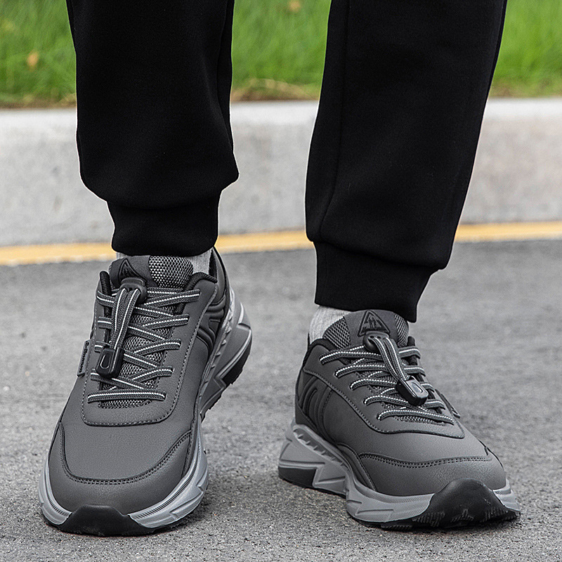 Удобни водоустойчиви обувки за ходене за възрастни, дишаща мрежеста облицовка, подметка MD, антихлъзгащи, еластична лента за обувки