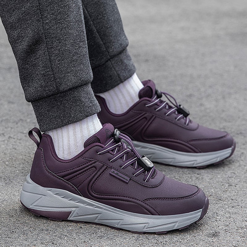 Удобни водоустойчиви обувки за ходене за възрастни, дишаща мрежеста облицовка, подметка MD, антихлъзгащи, еластична лента за обувки