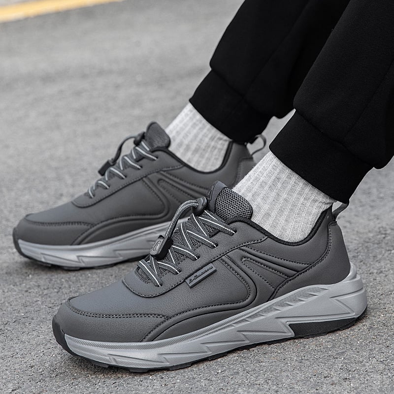 Удобни водоустойчиви обувки за ходене за възрастни, дишаща мрежеста облицовка, подметка MD, антихлъзгащи, еластична лента за обувки