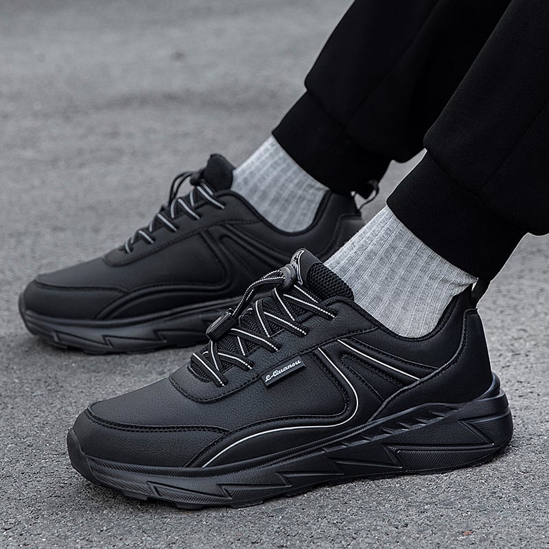 Удобни водоустойчиви обувки за ходене за възрастни, дишаща мрежеста облицовка, подметка MD, антихлъзгащи, еластична лента за обувки