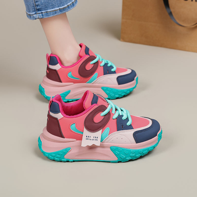 Dad Shoes za žene, korejskog stila, ležerno, prozračne, lake, s prednjim vezivanjem