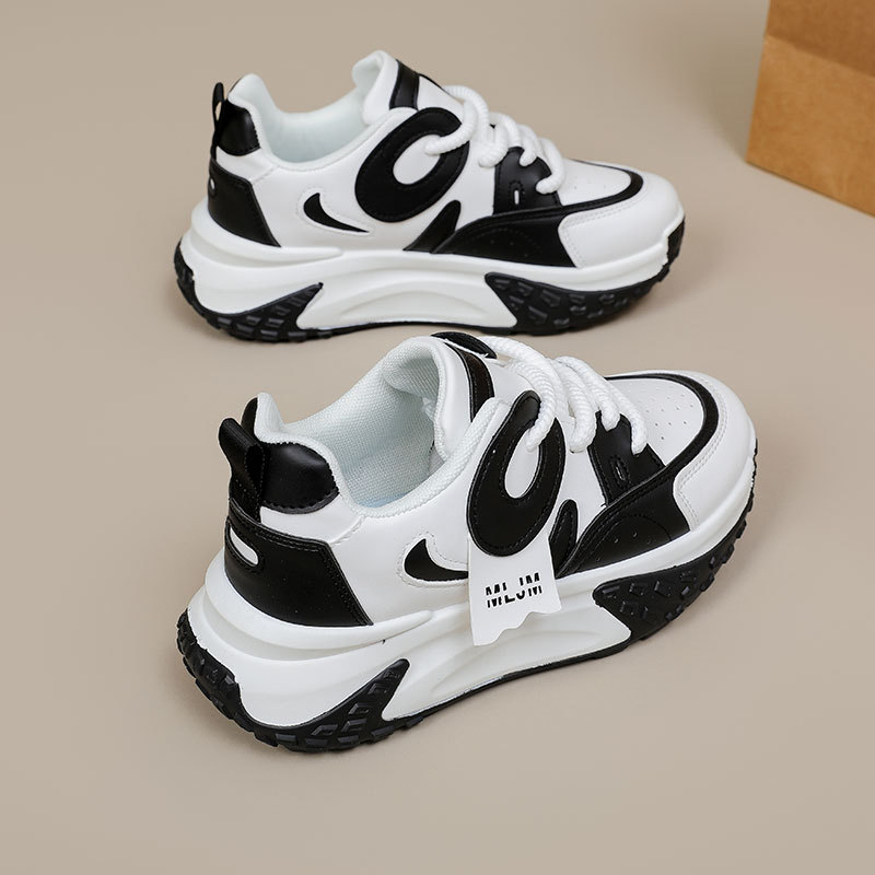 Dad Shoes za žene, korejskog stila, ležerno, prozračne, lake, s prednjim vezivanjem