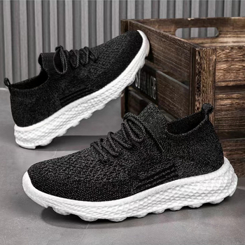 Pantofi de masaj pentru plimbare – unisex, partea superioară din țesătură, vârf rotund, închidere cu bandă elastică, cod 0001