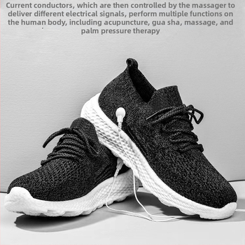 Pantofi de masaj pentru plimbare – unisex, partea superioară din țesătură, vârf rotund, închidere cu bandă elastică, cod 0001