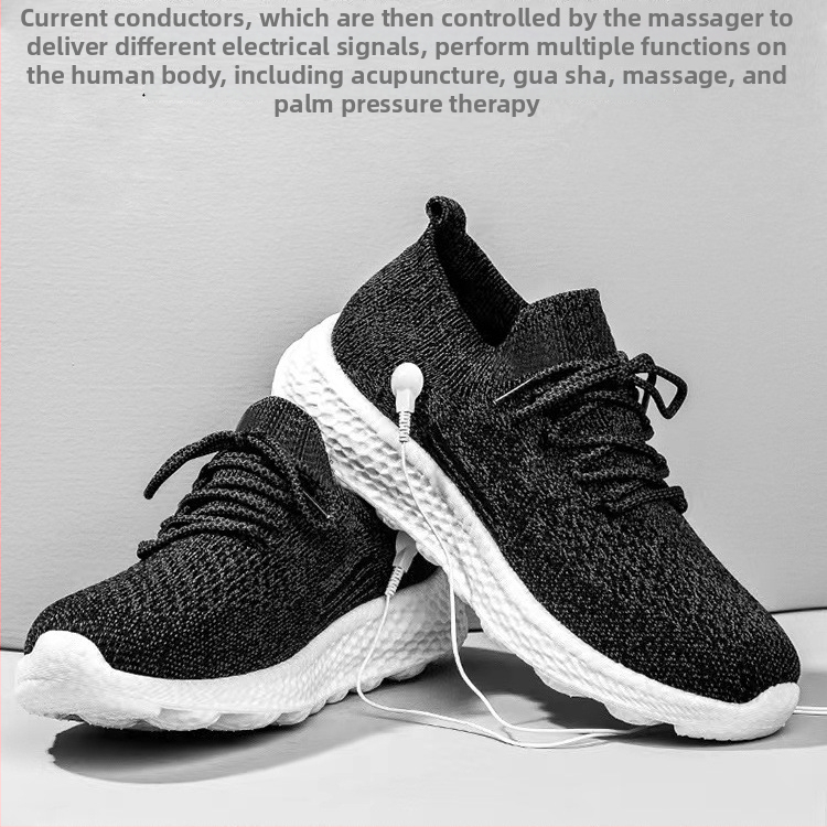 Pantofi de masaj pentru plimbare – unisex, partea superioară din țesătură, vârf rotund, închidere cu bandă elastică, cod 0001