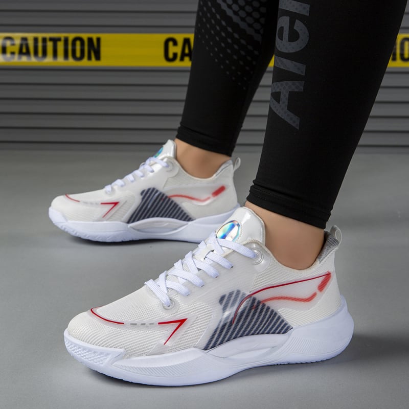 Ženské priedušné sieťovinové športové tenisky - ľahká konštrukcia, šnurovanie, nízky profil, vstrekovaná podrážka