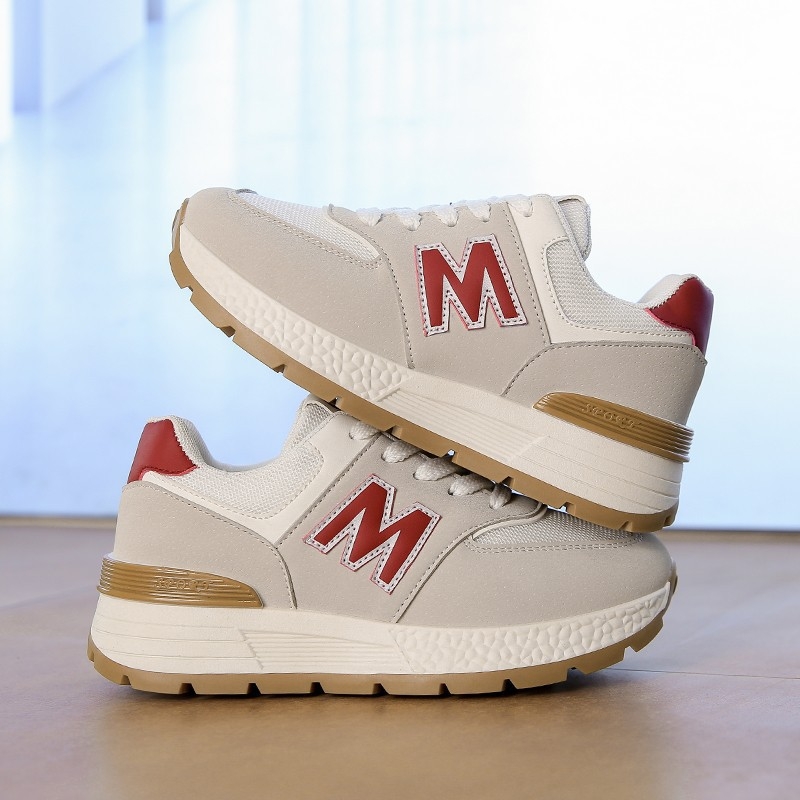 Дамски кецове за ежедневието с мрежеста горна част, гумена подметка, PU стелка, връзки, нисък връх