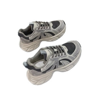 Ženske tenisice, dad shoes stil, visoki gornji dio 3–7 cm, vezanje, gumena potplata, EVA uložak