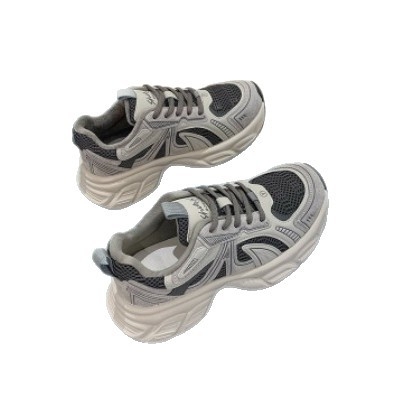 Ženske tenisice, dad shoes stil, visoki gornji dio 3–7 cm, vezanje, gumena potplata, EVA uložak