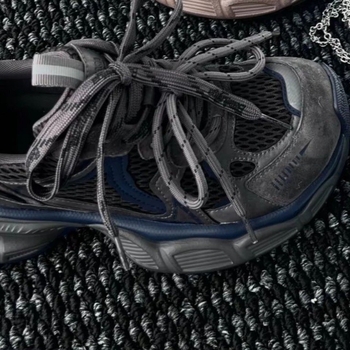 Ženske tenisice Dad Shoes, gornji dio od kože goveda i sintetičkih materijala, gumeni potplat, ravna peta, prednje vezivanje