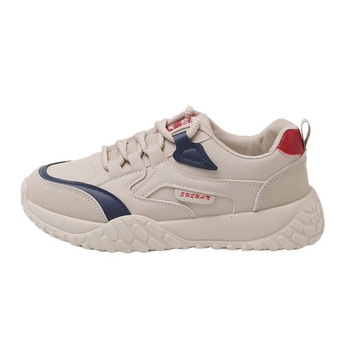 Patike, korejska verzija, ležerni stil; kožni gornji dio, mrežasta unutrašnjost, gumena potplata, vezanje šnurkama, okrugli vrh, ravna peta, EVA uložak