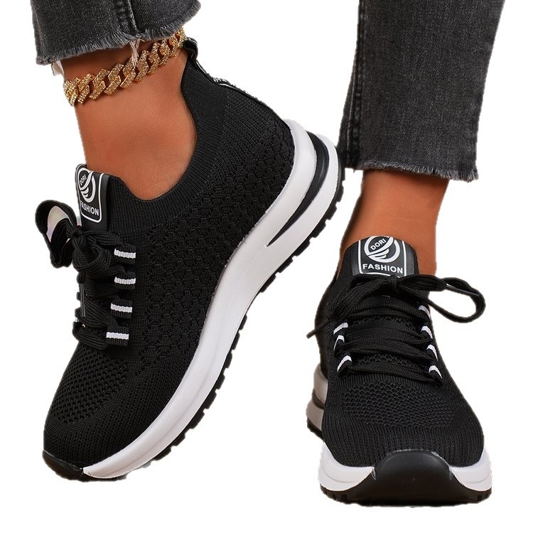 Ženské športové casual tenisky s vrchnou časťou z plátna, gumená podrážka z plastu, nízka päta 1–3 cm, priedušná stielka