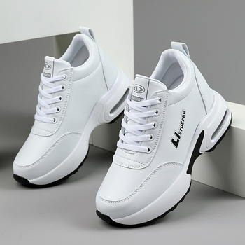 Naistele kõrgendusega jalanõud, 6–8 cm kandalaga, paks PU-tald, keskmise kõrgusega ülaosa Super Fiber materjalist, võrkvooder, eesmine sidumine kinnitamine