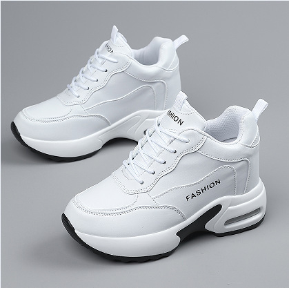 Naistele kõrgendusega jalanõud, 6–8 cm kandalaga, paks PU-tald, keskmise kõrgusega ülaosa Super Fiber materjalist, võrkvooder, eesmine sidumine kinnitamine