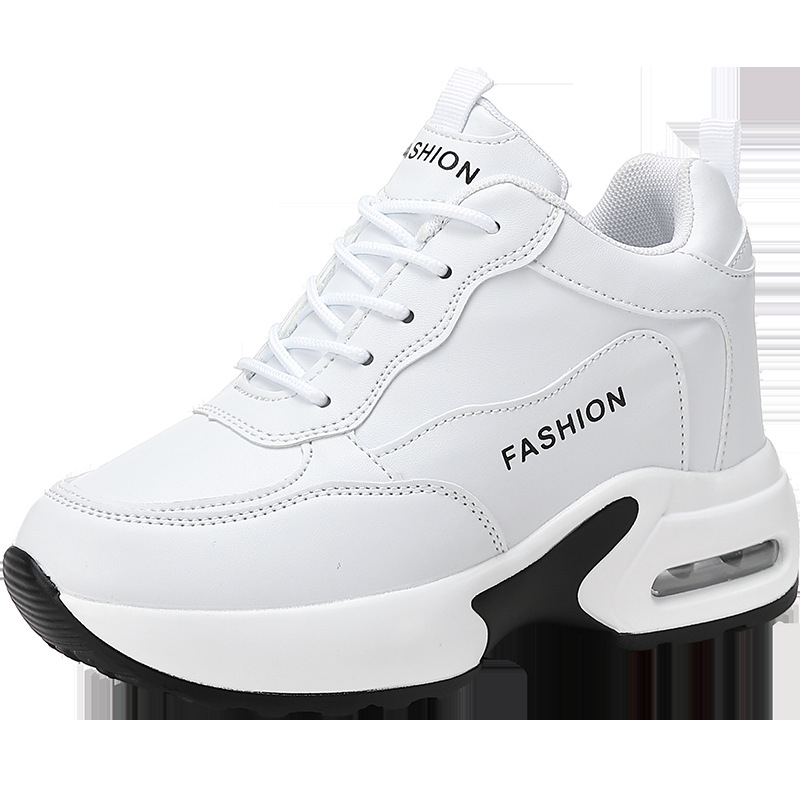 Naistele kõrgendusega jalanõud, 6–8 cm kandalaga, paks PU-tald, keskmise kõrgusega ülaosa Super Fiber materjalist, võrkvooder, eesmine sidumine kinnitamine