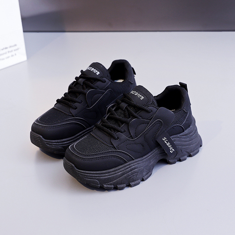 Ženske tenisice u korejskom stilu dad shoes, prozračni mrežasti gornji dio, PU gornja, debela potplata 3–5 cm, injekcijski oblikovana potplata, vezanje šnirama