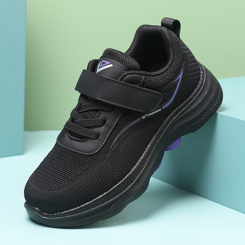 Ühiskasutuses kõndimiskingad eakatele, hingavad ja kerged, pehme tald, Velcro kinnitused, ülemine osa hingavast võrgust, PU talla, PU sisetald