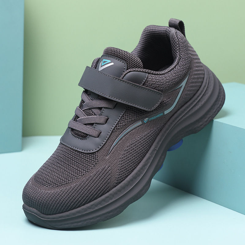 Ühiskasutuses kõndimiskingad eakatele, hingavad ja kerged, pehme tald, Velcro kinnitused, ülemine osa hingavast võrgust, PU talla, PU sisetald