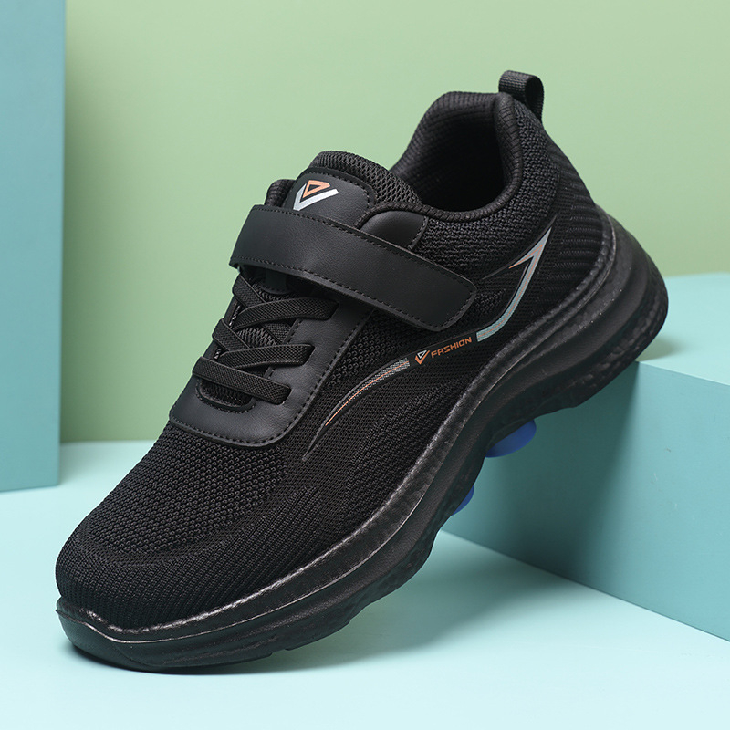 Ühiskasutuses kõndimiskingad eakatele, hingavad ja kerged, pehme tald, Velcro kinnitused, ülemine osa hingavast võrgust, PU talla, PU sisetald