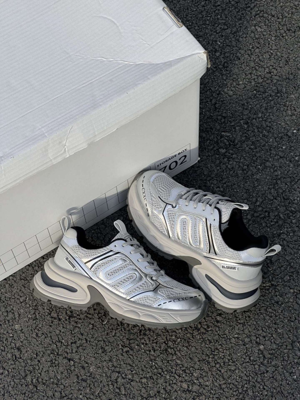 Pantofi sport femei din piele naturală, talpă groasă, vârf rotund, talpă din spumă, închidere cu șireturi în față