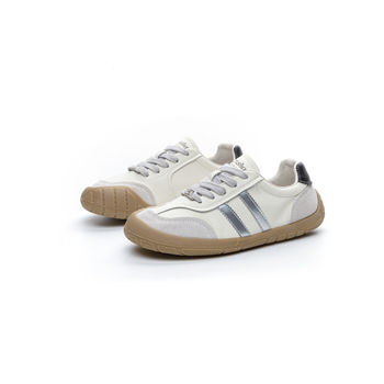 Женски спортни обувки за ежедневието от първокласна телешка кожа, нисък плосък ток, дишаща микрофибърна подплата, подметка от телешки сухожилия, връзков затваряне, марка BXL