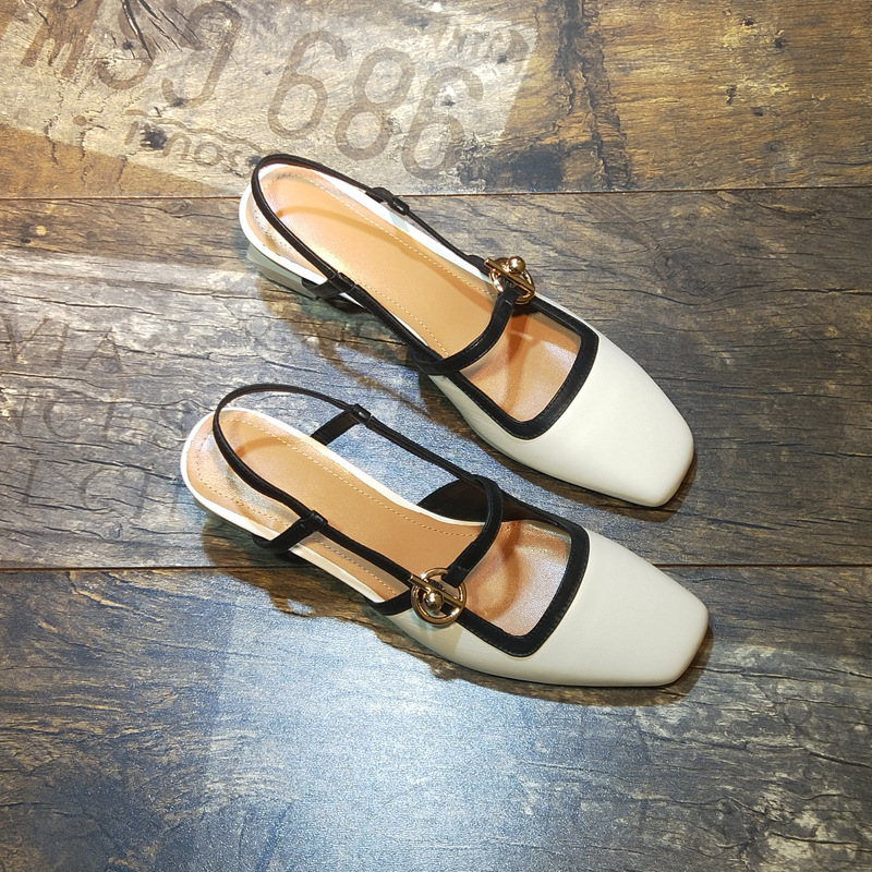 Ženske Mary Jane sandale s kvadratnim vrhom, PU gornji dio, retro stil, visoke pete 6–8 cm, kopča