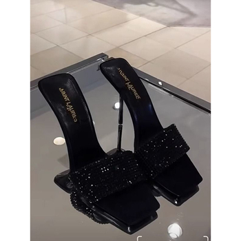 THE OTHER Otvorené sandále s PU hornou časťou, štvorcový nos, gumová podrážka, leto 2024