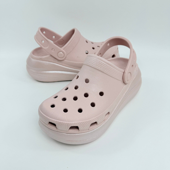 Дамски клиоги Puff серия с повдигаща височина, 3 см дебела подметка, EVA горна част и подметка, Puff трансферен модел