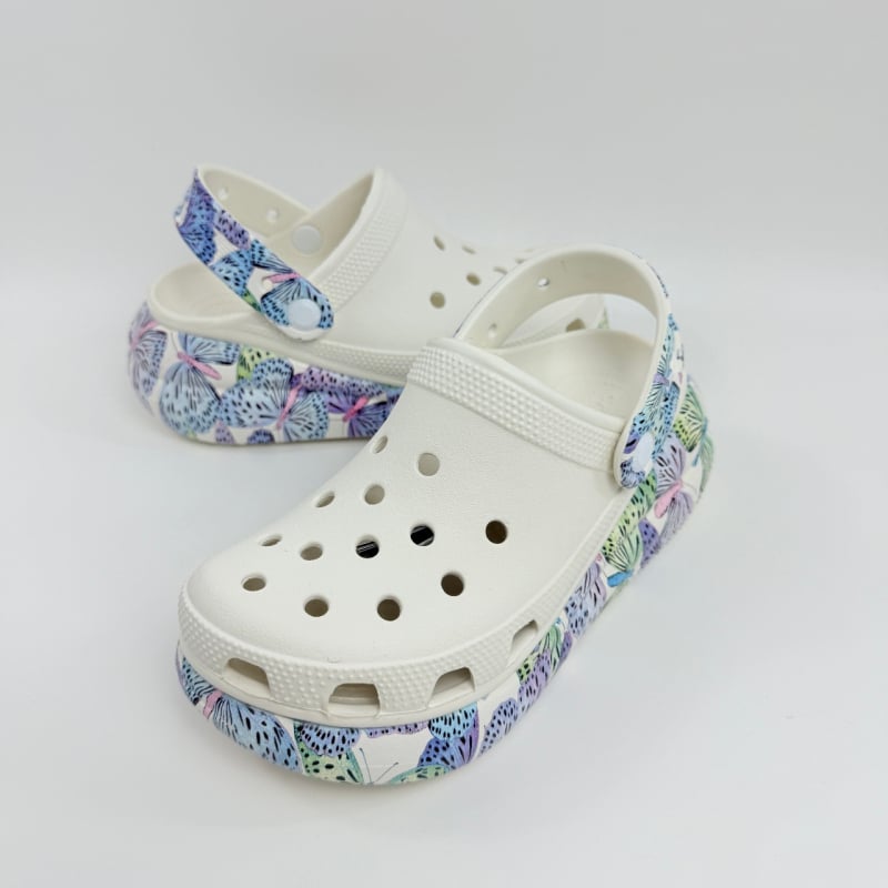 Дамски клиоги Puff серия с повдигаща височина, 3 см дебела подметка, EVA горна част и подметка, Puff трансферен модел