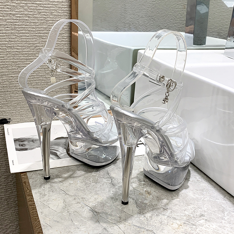 Pantofi dama cu toc înalt, vârf ascuțit, partea superioară PU, toc foarte înalt, talpă interioară PU