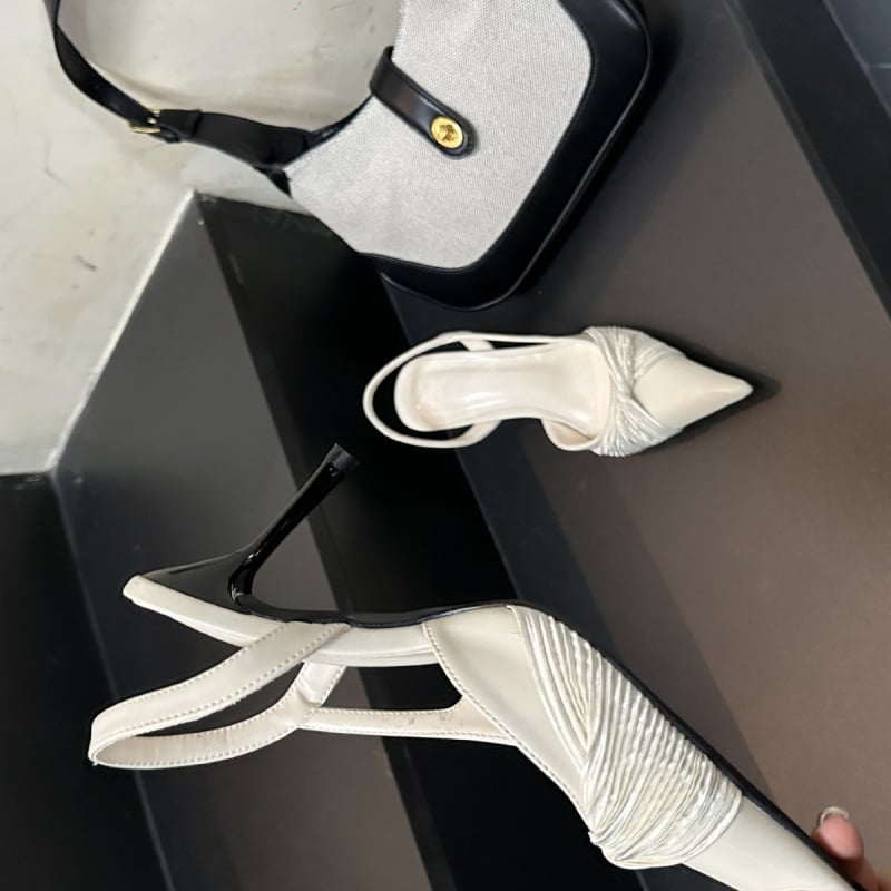 Visoke štikle s oštrim nosom, PU gornji dio, tanak potpetica, visina pete 6–8 cm, dubina otvora 7–11 cm