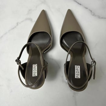 Ženske štikle s oštrim nosom i štiklom stileto, gornji dio od mikrovlakana, gumena potplata, PU podstava, stražnje vezanje, proljeće 2024