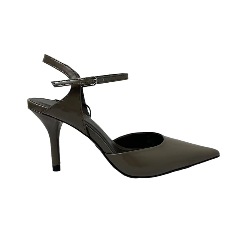 Ženske štikle s oštrim nosom i štiklom stileto, gornji dio od mikrovlakana, gumena potplata, PU podstava, stražnje vezanje, proljeće 2024