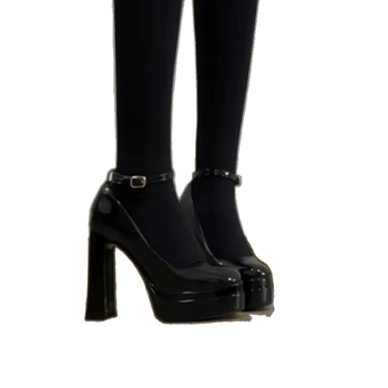 Ženske platforme s visokim potpeticama, remen s jednom kopčom, okrugli vrh, PU gornji dio