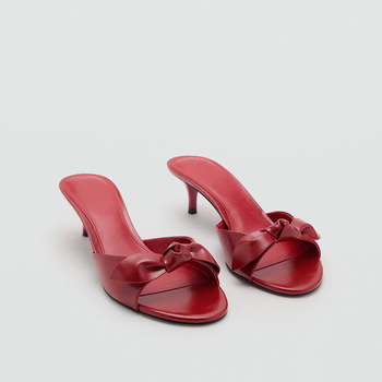 Sandale dama cu deget deschis si funda — material superior PU, căptușeală PU, vârf rotund, talpă lipicioasă, primăvara 2025