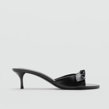 Sandale dama cu deget deschis si funda — material superior PU, căptușeală PU, vârf rotund, talpă lipicioasă, primăvara 2025