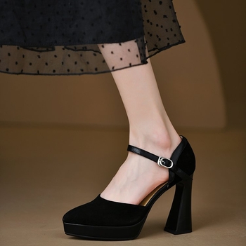 Sandale drepte cu partea superioară din PU, vârf ascuțit, stil coreean