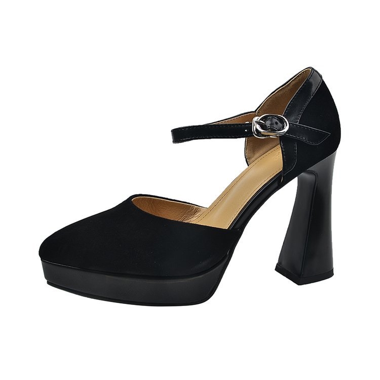 Sandale drepte cu partea superioară din PU, vârf ascuțit, stil coreean