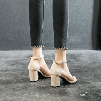 Zodini sandale s remenčićima od velura, okrugli vrh prsta, gumeni potplat, za svakodnevnu upotrebu